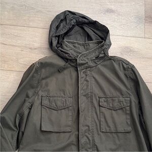 GAP Men's Dark Green Hooded Jacket
